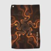 Mexikanische Schokolade Golfhandtuch (Vorderseite)