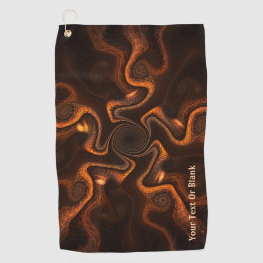 Mexikanische Schokolade Golfhandtuch (Vorderseite)