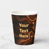 Mexikanische Schokolade Pappbecher (Vorderseite)