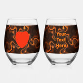 Mexikanische Schokolade Weinglas Ohne Stiel (Vorderseite)