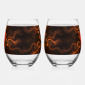 Mexikanische Schokolade Weinglas Ohne Stiel (Links)