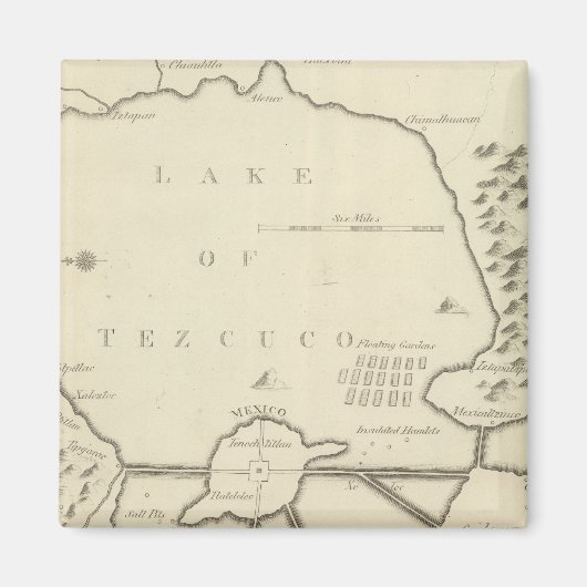 mexikanische Seen Magnet (Vorne)