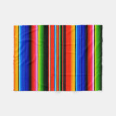 Mexikanische Serape-Decke Fleecedecke (Vorderseite (Horizontal))