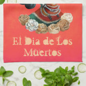 Mexikanische Skeleton Motherly Liebe Handtuch (Gefaltet)