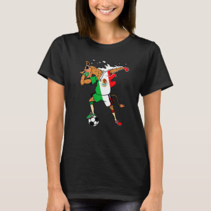 Mexikanische Stadt Camel Mexico Flag Fußball-Fußba T-Shirt
