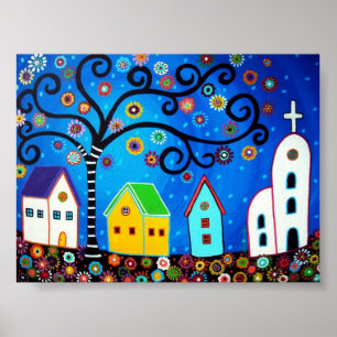 MEXIKANISCHE STADTPOSTER POSTER