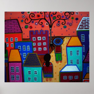 MEXIKANISCHE STADTPOSTER POSTER