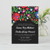 mexikanische Stickerei - farbenfrohe Hochzeitseinl (Stehend Vorderseite)