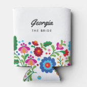 Mexikanische Stickerei Hochzeit in Urlaubsort Brid Dosenkühler (Rückseite)