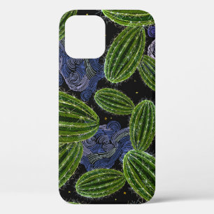 mexikanische Stickerei: Kakteen Night Seamless. Case-Mate iPhone Hülle