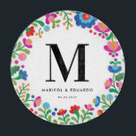 mexikanische Stickerei Mit Monogramm Hochzeit Schneidebrett<br><div class="desc">Inspiriert durch die farbenfrohe Stickerei einheimischer mexikanischer Handwerker,  ist dieses Glas-Schneidebrett ein schönes Geschenk für die Neuvermählten,  die ihren neuen Familiennamen und ihren neuen Hochzeitstag feiern.</div>