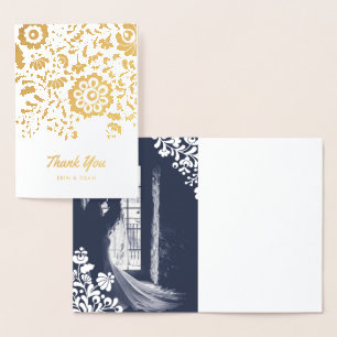 mexikanische Stickerei Personalisiert Inside Foto  Folienkarte