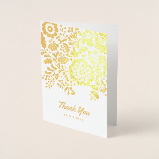 mexikanische Stickerei Personalisiert Inside Foto Folienkarte (Vorderseite)