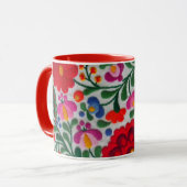 Mexikanische Stickereien Tasse Kaffee Tea Cup (Vorderseite Links)