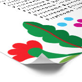 Mexikanische Stickereikarte Poster (Ecke)