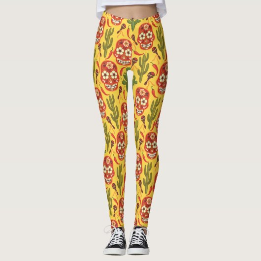 MEXIKANISCHE STILPATTER-Leggings Leggings (Vorderseite)
