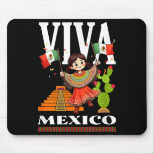 Mexikanische Stolzflagge Mexiko Wurzeln Erbe Mexik Mousepad