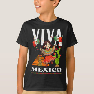 Mexikanische Stolzflagge Mexiko Wurzeln Erbe Mexik T-Shirt