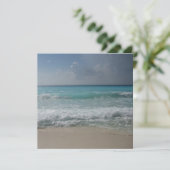 Mexikanische Strand-Einladung Einladung (Stehend Vorderseite)