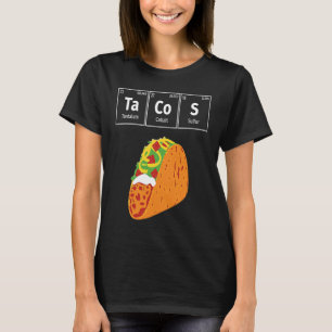 Mexikanische Tacos Periodensystem Elemente Lustige T-Shirt