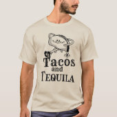 mexikanische Tacos & Tequilla Bridesmids bachelore T-Shirt (Vorderseite)