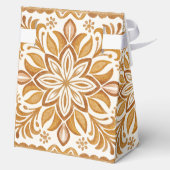 mexikanische Talavera Braun-Hochzeit Geschenkschachtel (Rückseite)