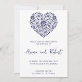 Mexikanische Talavera-Hochzeit Ankündigung (Vorderseite)