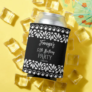 Mexikanische Talavera-Partygeschenke Monogramm sch Dosenkühler