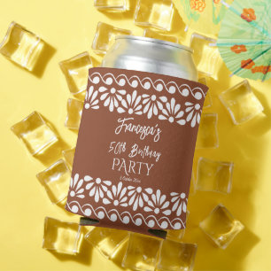Mexikanische Talavera-Partygeschenke monogrammiert Dosenkühler