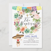 Mexikanische Taufkarte Einladung (Vorderseite)