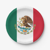 mexikanische Teller, Party, Sport, Mexiko Pappteller (Vorderseite)