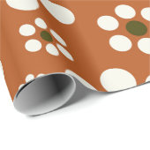 mexikanische Terrakotta-Blume Geschenkpapier (Rolleneckpunkt)