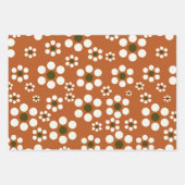 mexikanische Terrakotta-Blume Geschenkpapier Set (Vorderseite)