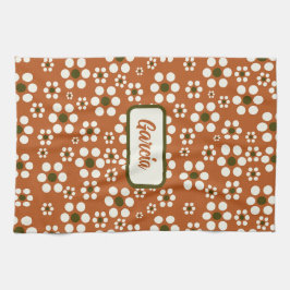 mexikanische Terrakotta-Blume Geschirrtuch