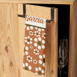 mexikanische Terrakotta-Blume Geschirrtuch