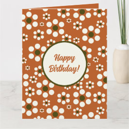 mexikanische Terrakotta-Blume Karte