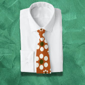 mexikanische Terrakotta-Blume Krawatte