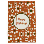 mexikanische Terrakotta-Blume Mittlere Geschenktüte (Rückseite)