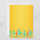 Mexikanische Thema-Foto-Einladung Einladung (Rückseite)