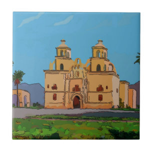 Mexikanische Tile-Olod-Mission Fliese