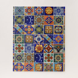 mexikanische Tile Puzzle-Vorlage oder verwenden Si Puzzle