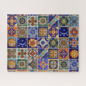 mexikanische Tile Puzzle-Vorlage oder verwenden Si Puzzle (Horizontal)