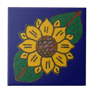 mexikanische Tile, Sonnenblume Fliese