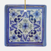 mexikanische Tile | Talavara | Mexiko-Keramik Keramikornament (Rückseite)