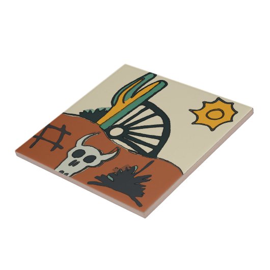 mexikanische Tile, Wüste des Westerns, Fliese (Seite)