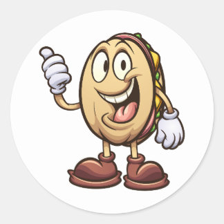 mexikanische Torta Runder Aufkleber