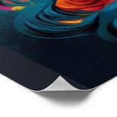 mexikanische Tradition: Farbenfrohe Zuckerkulptur Poster (Ecke)