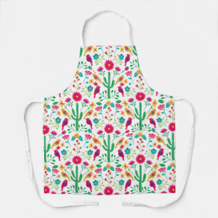 Mexikanische traditionelle Blumen-Volks-Kunst in h Schürze