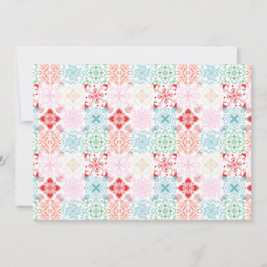 Mexikanische tropische Aquarell-Hochzeit in Urlaub Save The Date (Rückseite)