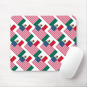 mexikanische und amerikanische Flaggen Mousepad